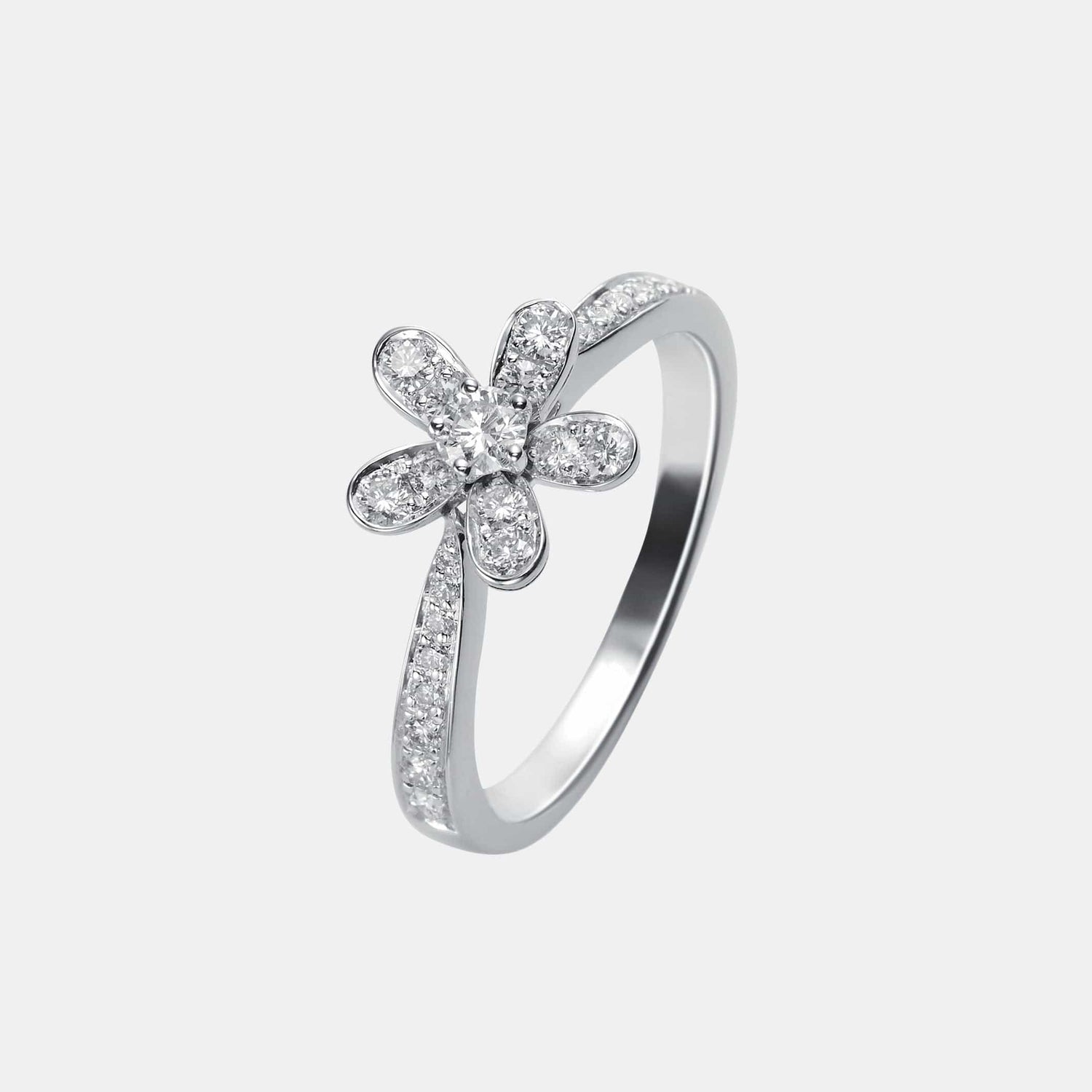 Bague Socrate Or blanc Diamant 0.45ct