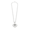 Collier Collier cœur or blanc et diamants 58 Facettes