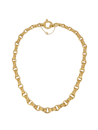 Collier Chaîne vintage maille ovale or jaune 58 Facettes J221