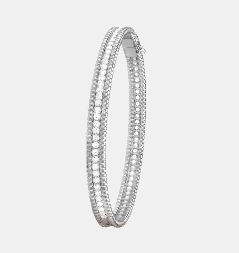 Bracelet Perlée Or blanc Diamant 2.27ct