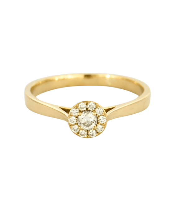 Bague 52 Bague en or jaune et diamants 58 Facettes DV6269-1