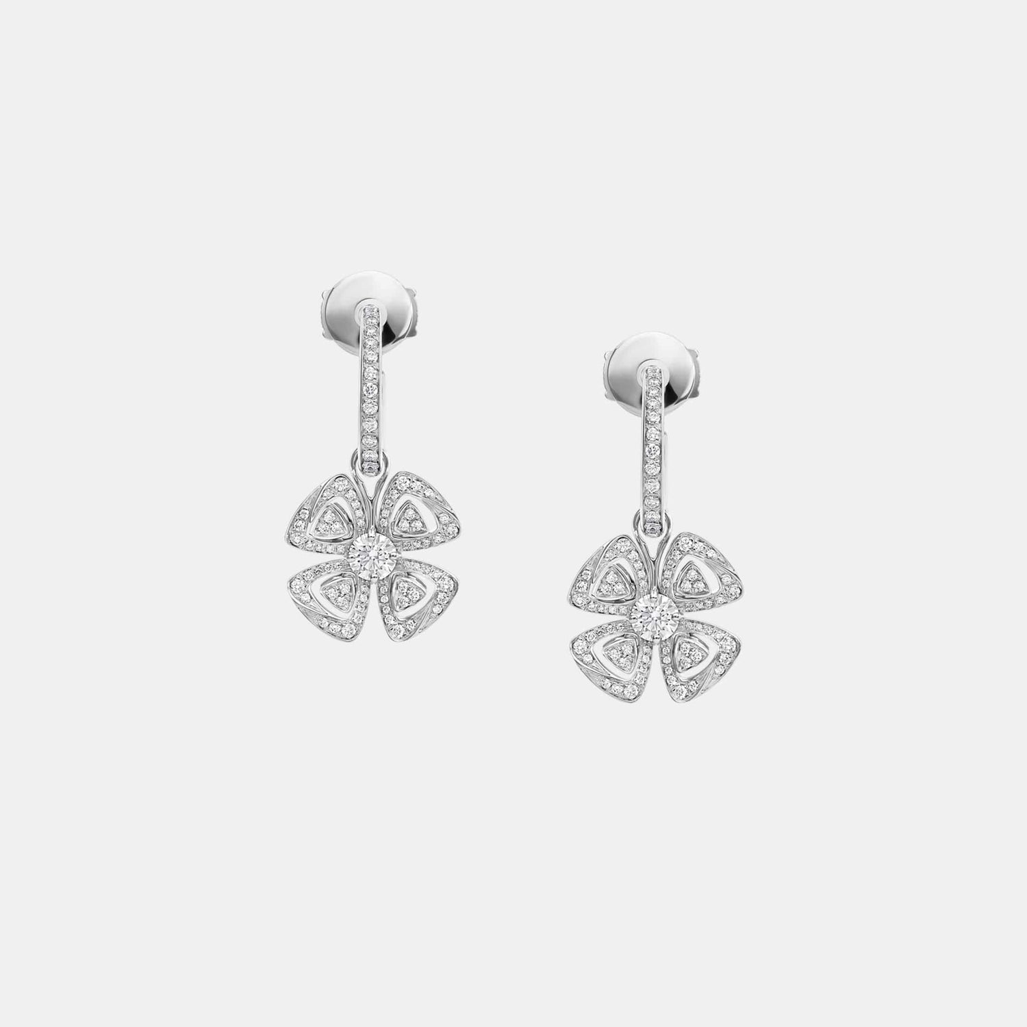Boucles d'oreilles Fiorever Or blanc Diamant 0.89ct