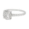 Bague 54 Bague solitaire en or blanc avec diamant taille brillant 1,53 ct 58 Facettes 31806