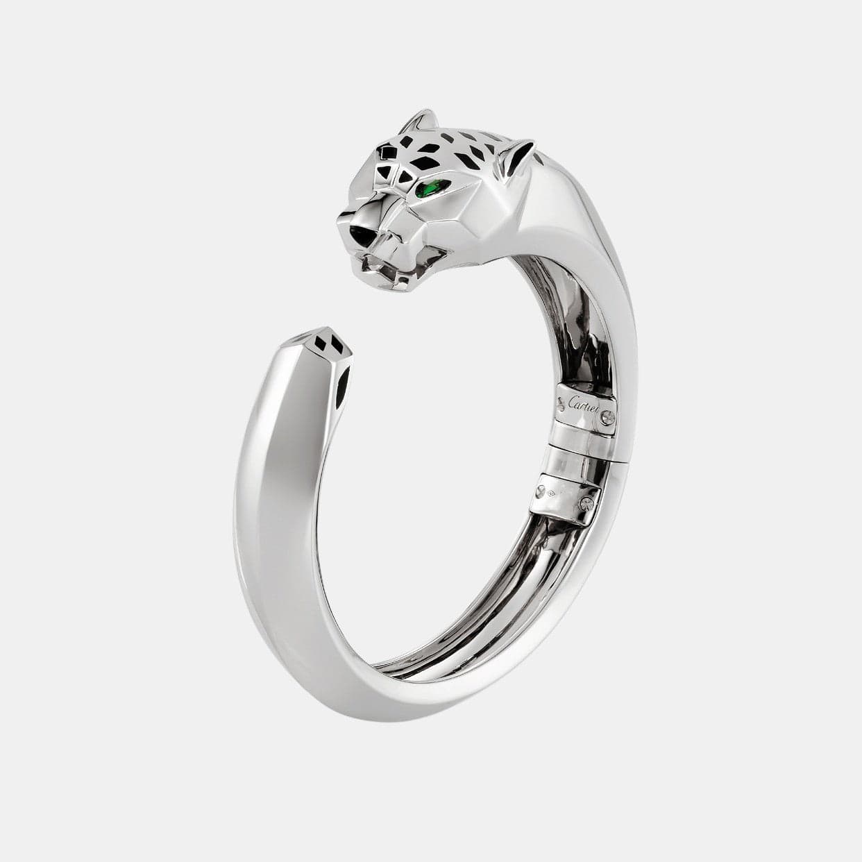 Bracelet Panthère Or blanc Mixte