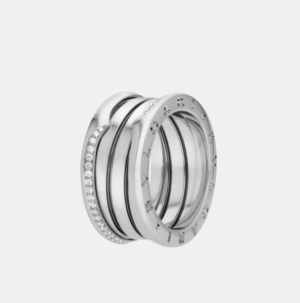 Bague B.Zero1 Or blanc Diamant 0.21ct