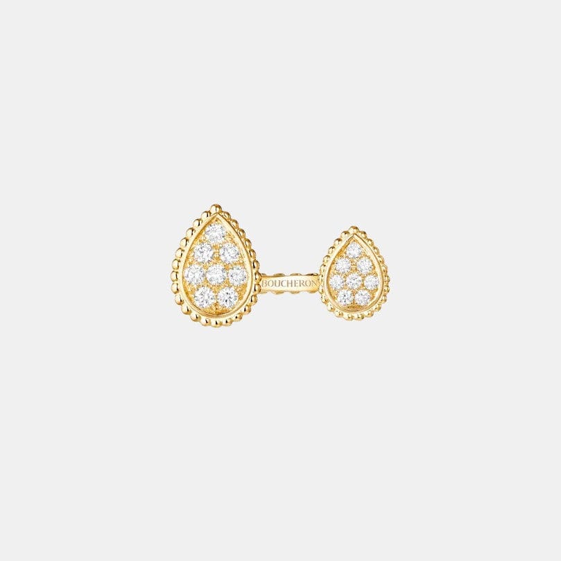 Bague Serpent Bohème Or jaune Diamant 0.47ct, motifs S et XS