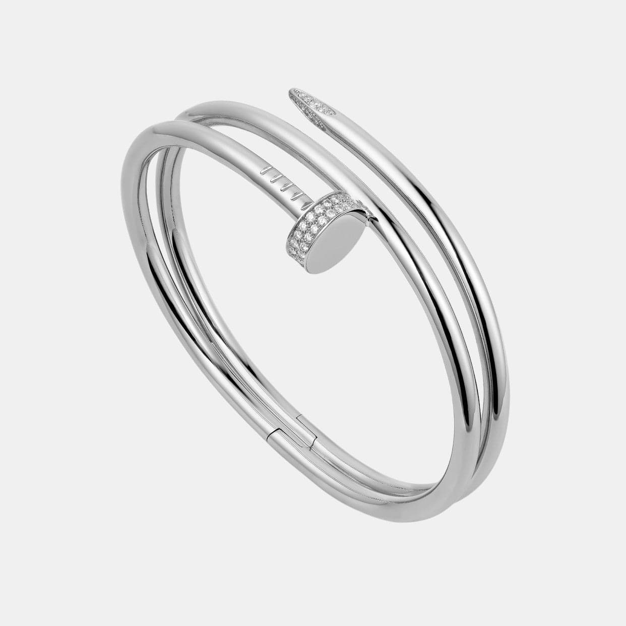 Bracelet Juste un Clou Or Gris 62 Diamants