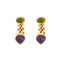 Boucles d'oreilles BULGARI – Pendants d’oreilles Péridots Améthystes 58 Facettes