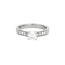 Bague 54 Solitaire or blanc orné de diamants 58 Facettes 517564