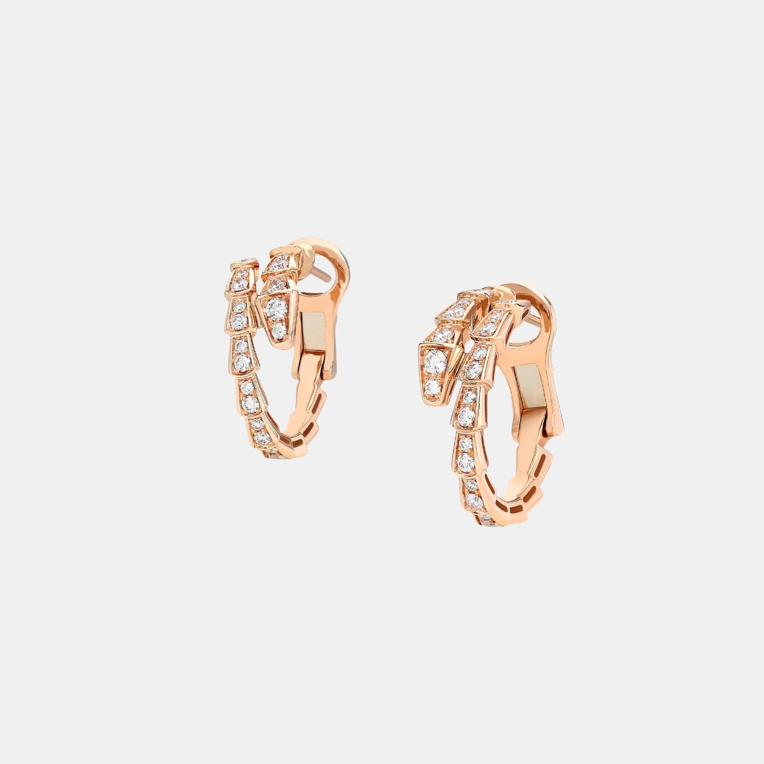 Boucles d'oreilles Serpenti Viper Or rose Diamant 0.75ct
