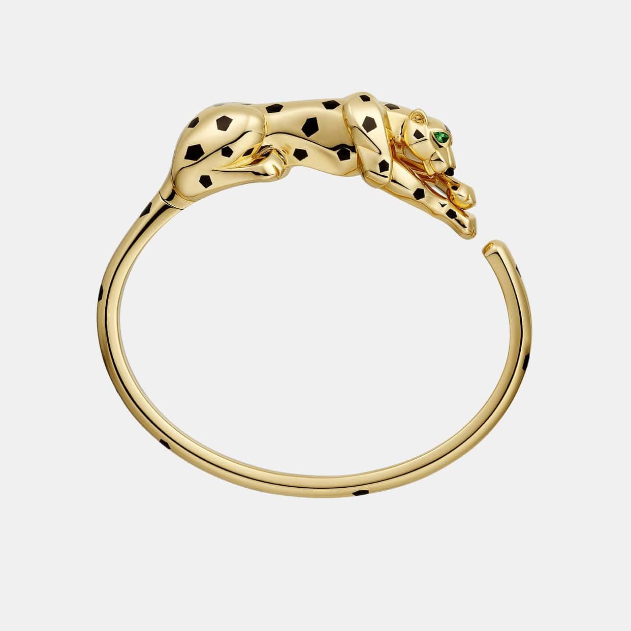 Bracelet Panthère Or jaune Grenat