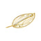 Broche Broche feuille texturée en or jaune 750 58 Facettes 35281
