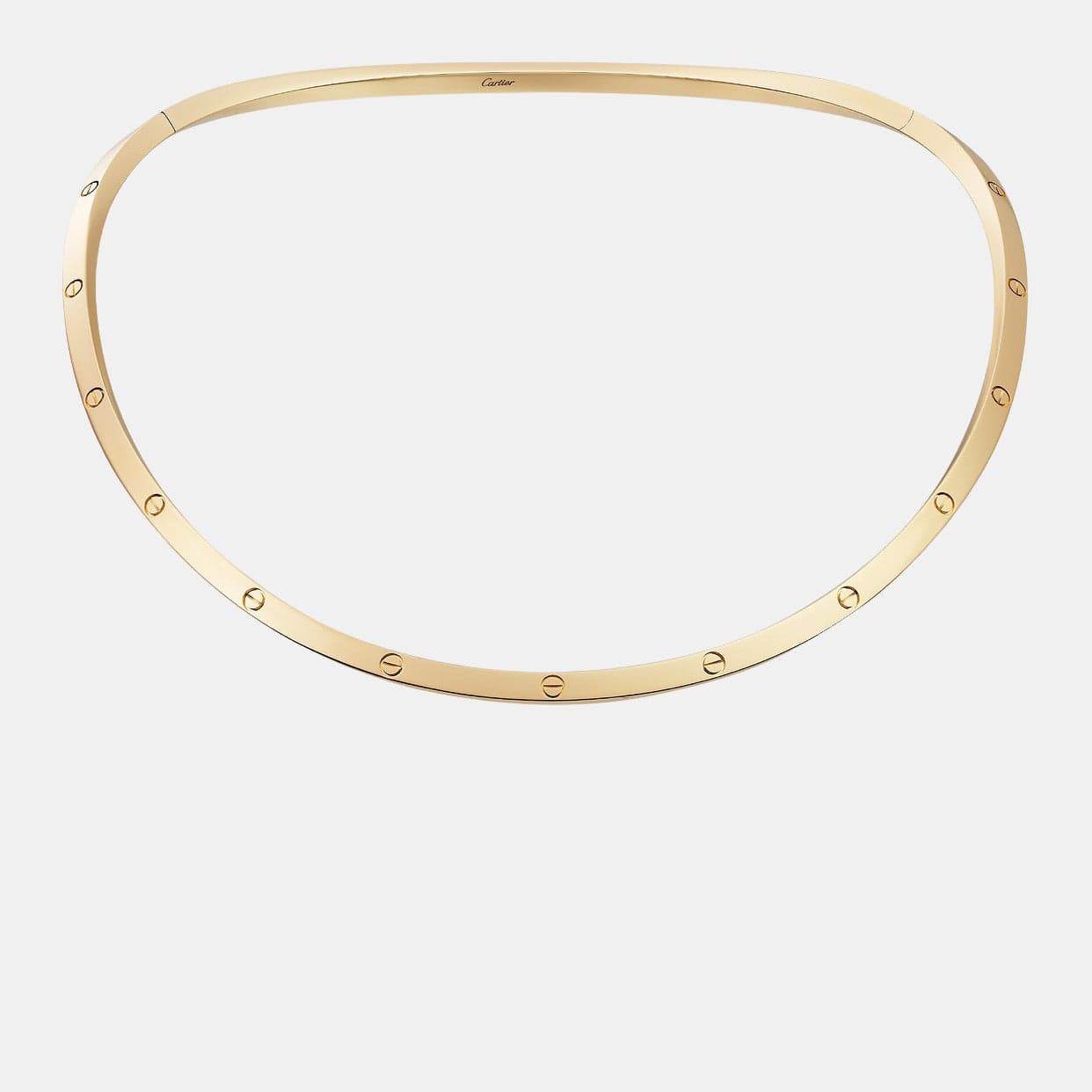 Collier Love Or jaune 