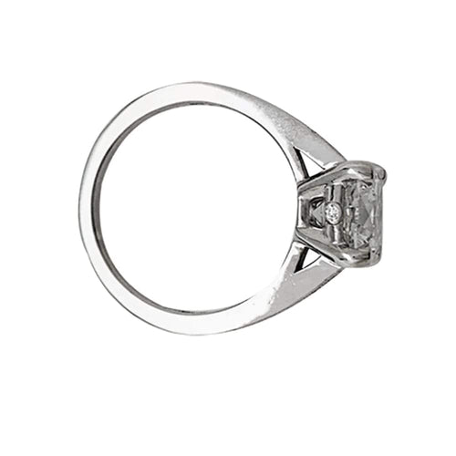 Bague 49 Bague en platine 950 sertie d’un diamant 2,02 ct HRD 58 Facettes 30455