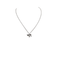 Collier Collier or blanc serti d’un pendentif HAI en diamants 58 Facettes