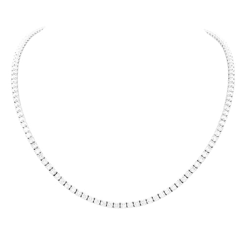 Collier Collier rivière en or blanc, diamants. 58 Facettes 34837