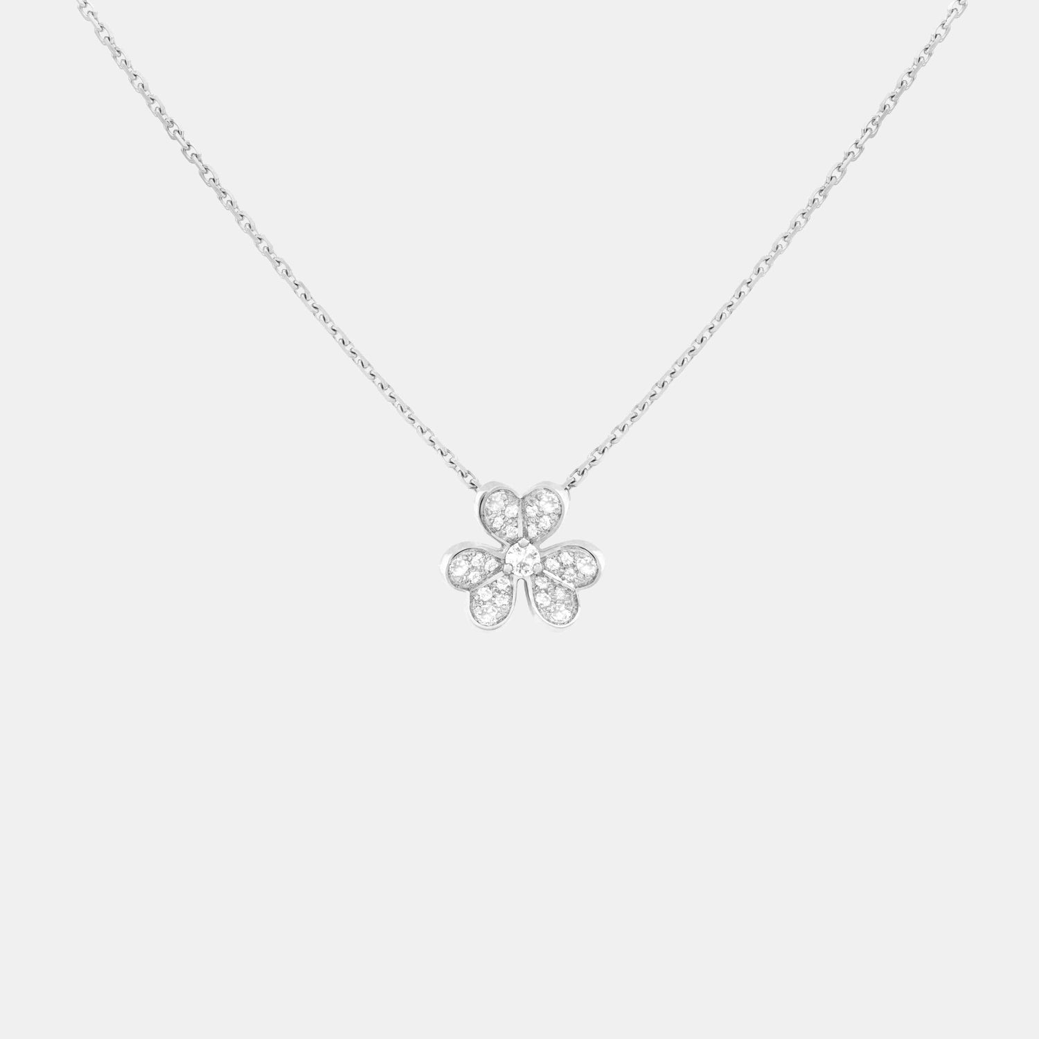 Pendentif Frivole Or blanc Diamant 0.21ct