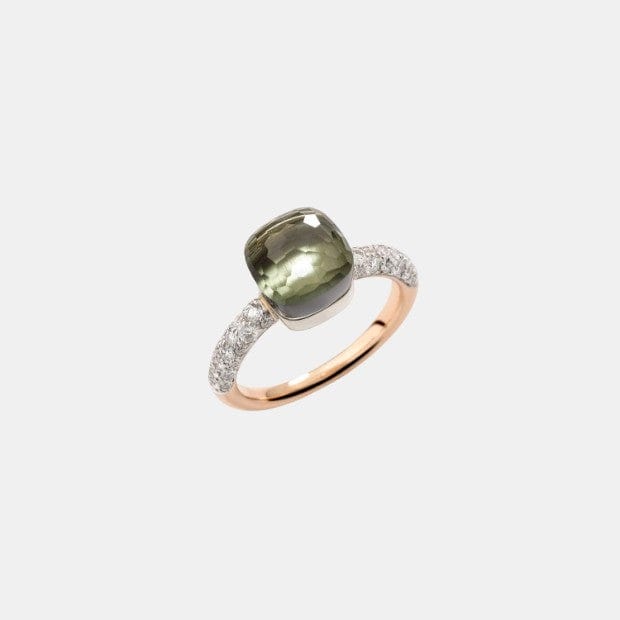 Bague Nudo Or Prasiolite 4.9ct
