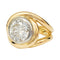 Bague 50 Bague astragale entrelacée bicolore en or 750 avec diamant 2,78 ct 58 Facettes 31786