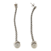 Boucles d'oreilles Boucles d'oreilles pendantes en or blanc, perles et diamants 58 Facettes G3528