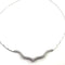 Collier Collier en or blanc 14 carats et diamants taille brillant 58 Facettes UN0136