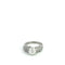 Bague Bague en or blanc 14 carats avec diamants 58 Facettes UN0148
