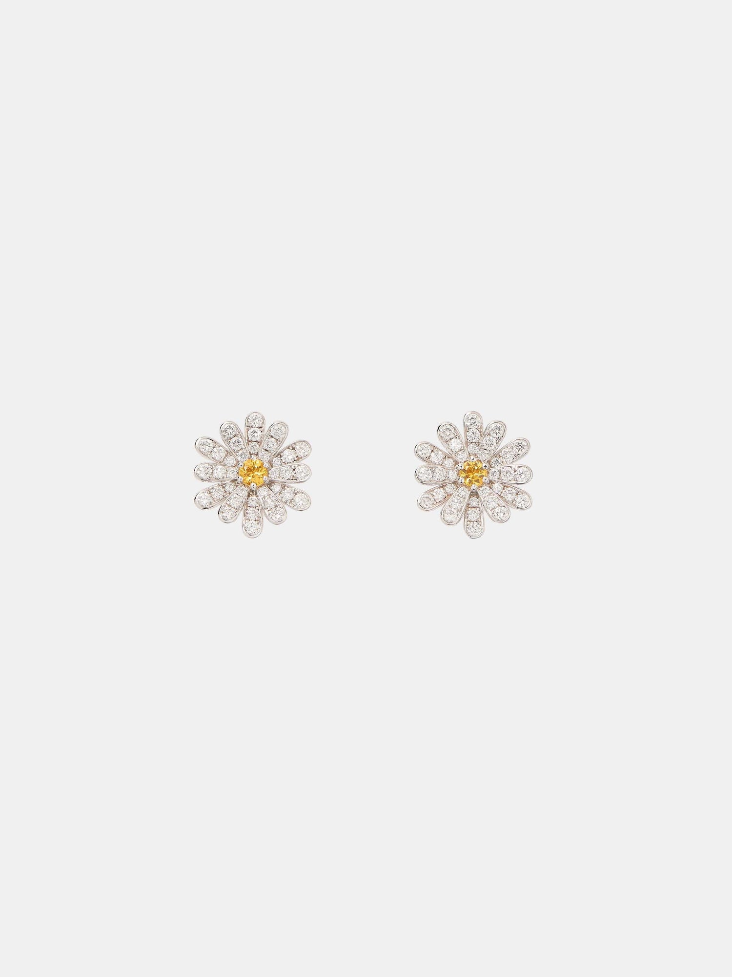 Boucles d'oreilles Flower Poiray Or blanc Diamant 0.54ct