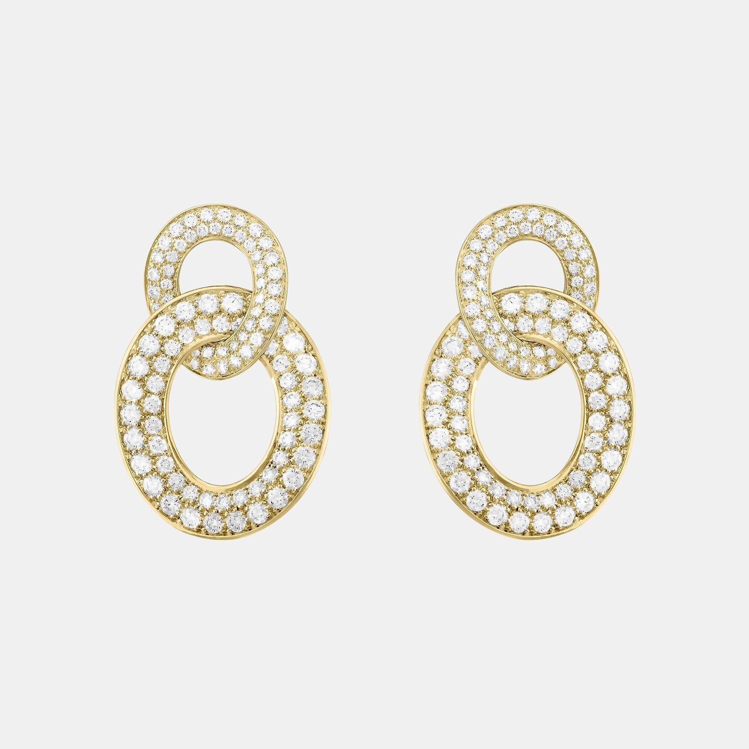 Boucles d'oreilles Olympia Or jaune Diamant 4.33ct