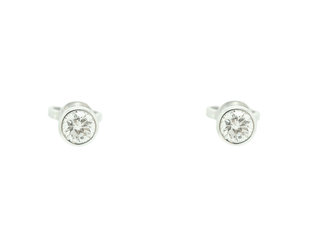 Boucles d'oreilles solitaire 0,60 Ct 58 Facettes