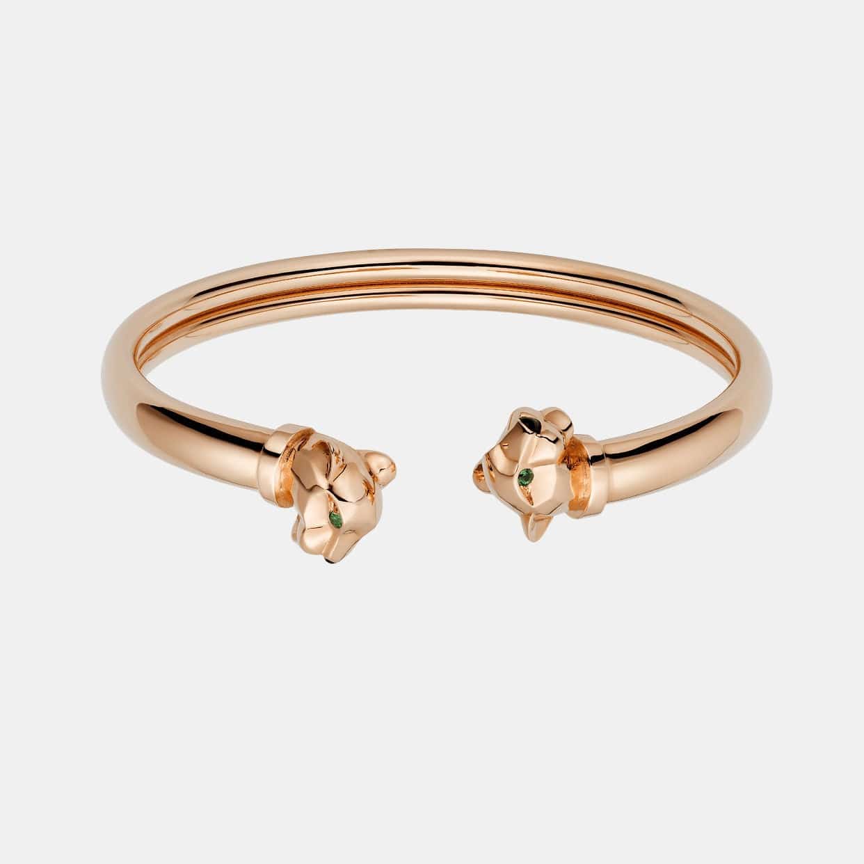 Bracelet Panthère Or rose Grenat