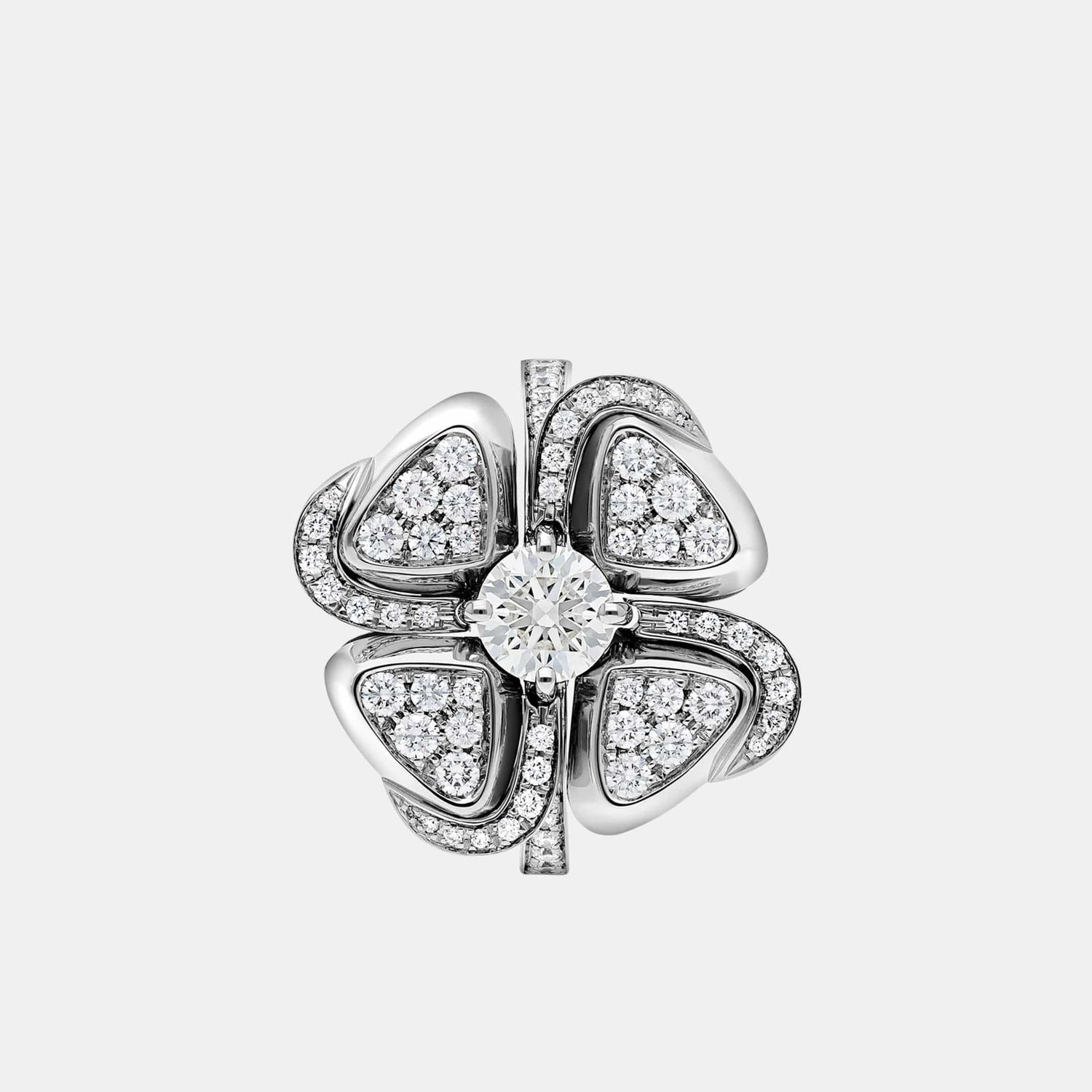 Bague Fiorever Or blanc Diamant 0.99ct