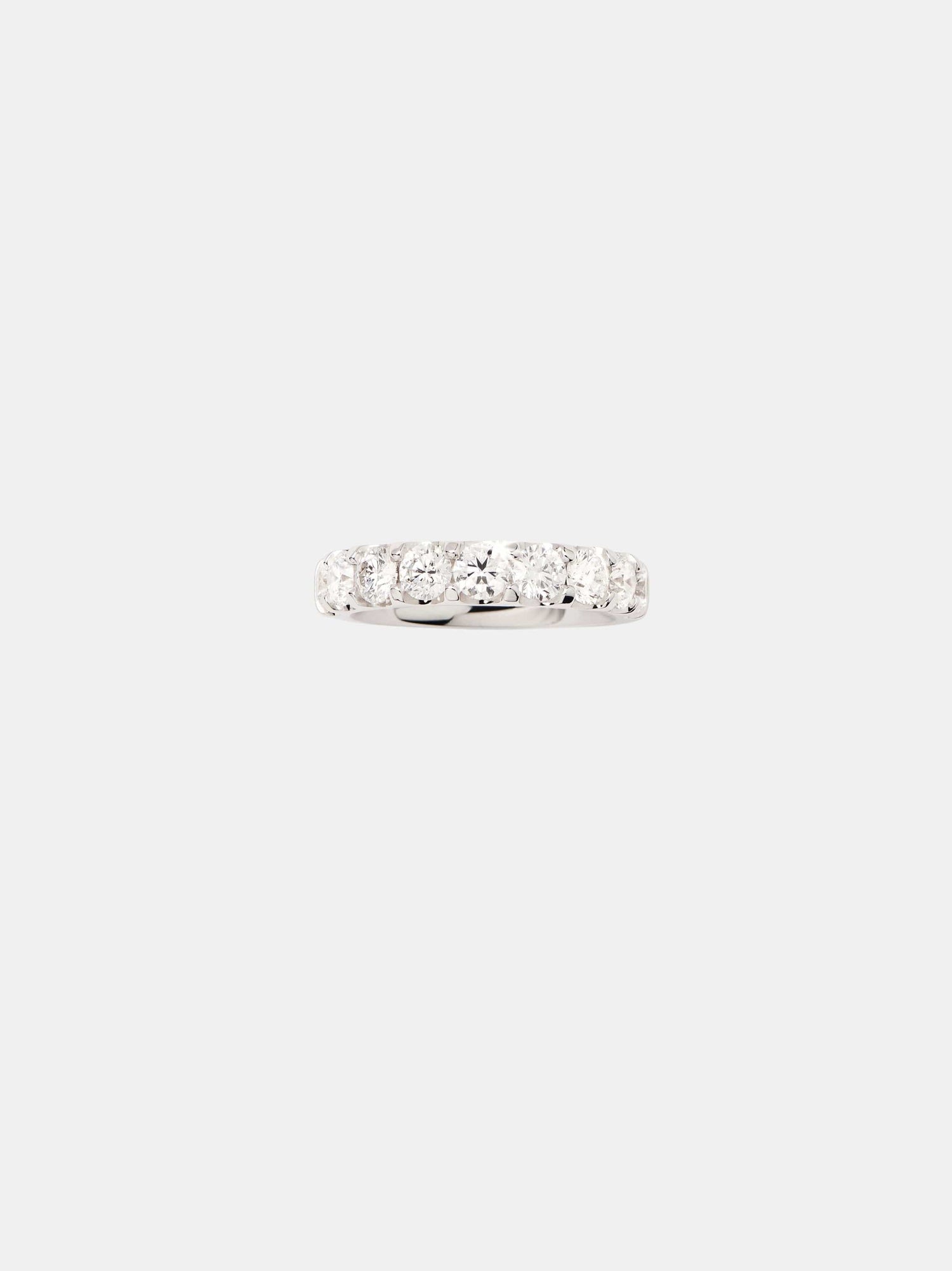 Bague Alliance Or blanc Diamant 2ct