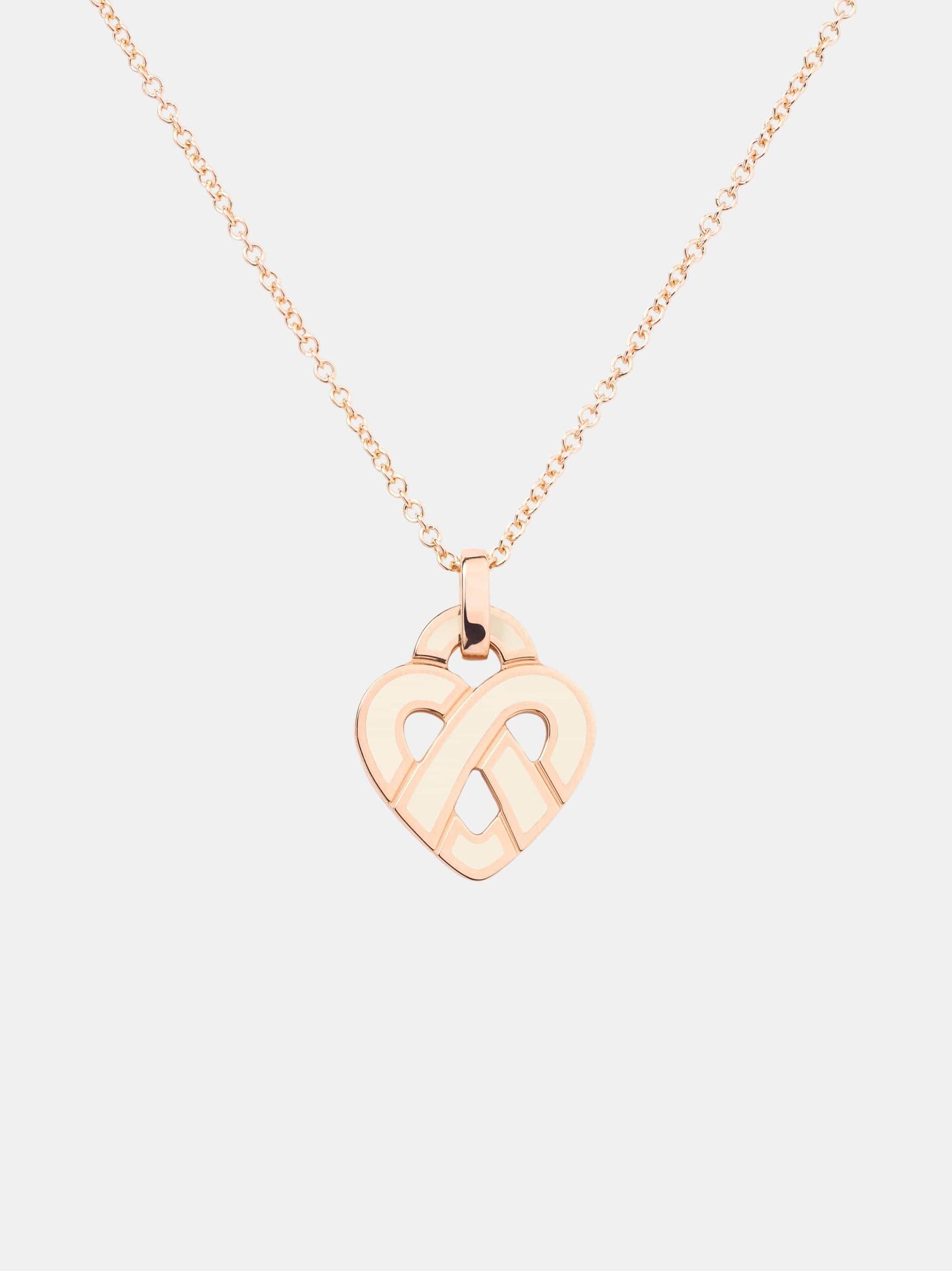 Pendentif Coeur Entrelacé Or rose 