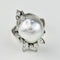 Ring 55.5 White gold 750 ring with baroque pearl and diamonds 1.2 ct 58 Facettes 1855