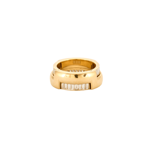Bague 52 Bague or jaune et baguettes transformable 58 Facettes