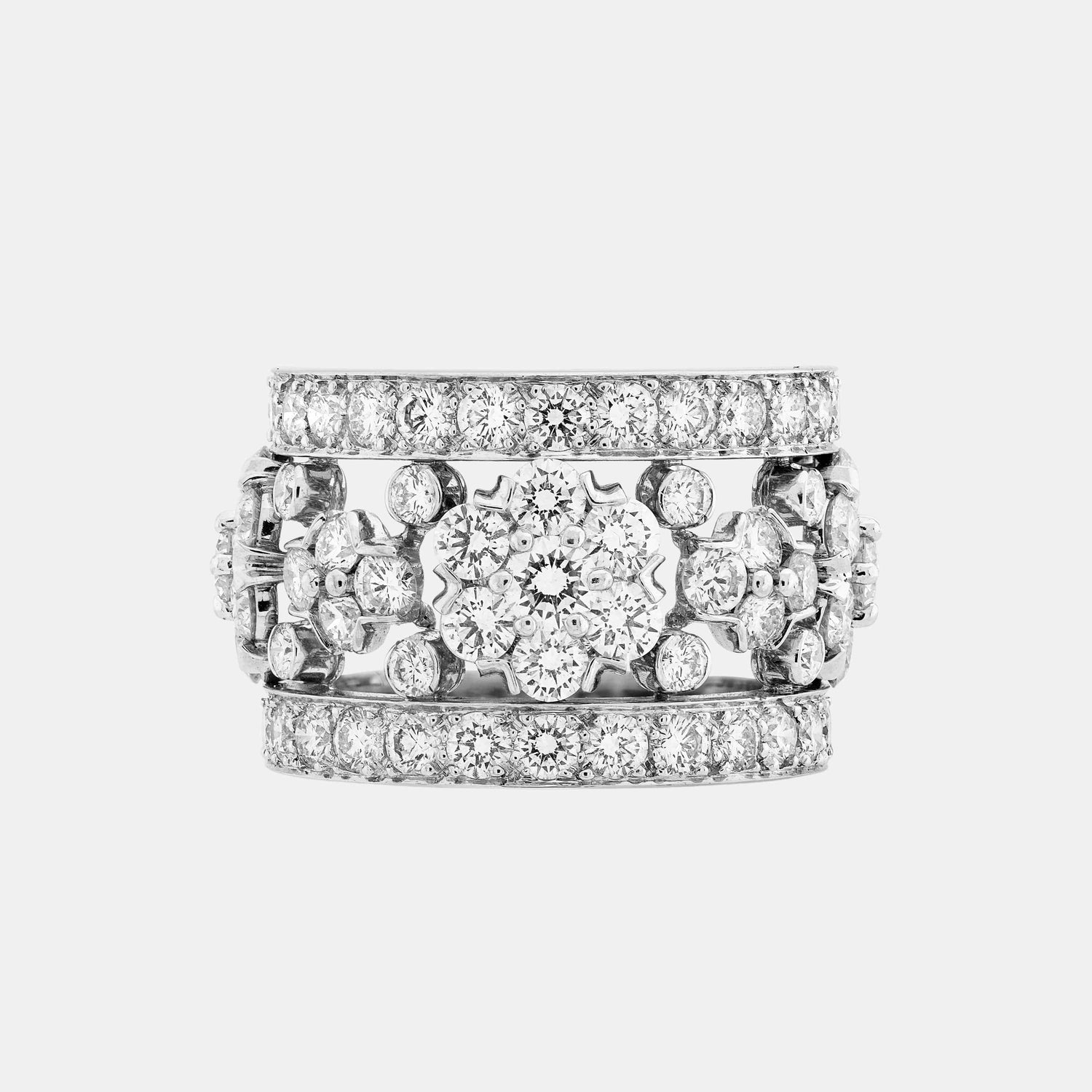 Bague Snowflake Platine Diamant 5.25ct
