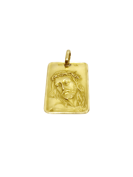 Pendentif Médaille en or du christ 58 Facettes