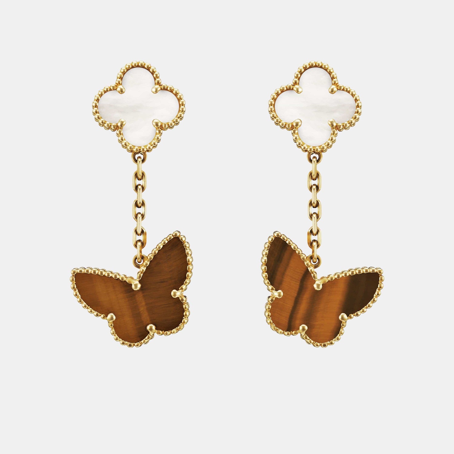 Boucles d'oreilles Lucky Alhambra Or jaune Mixte 