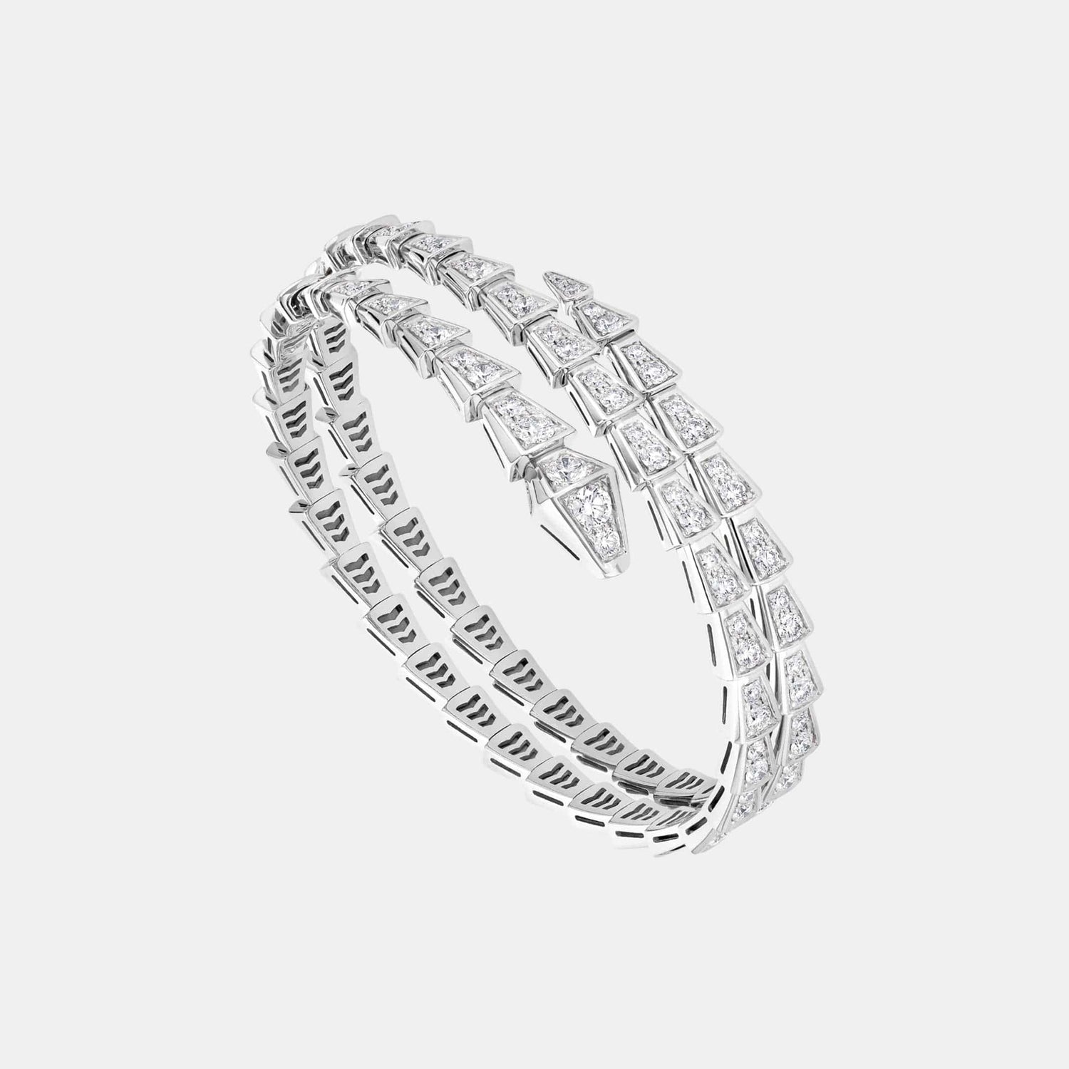 Bracelet Serpenti Viper Or blanc Diamant 5.02ct