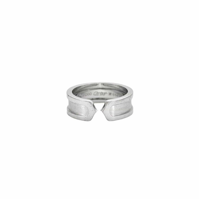 Bague CARTIER - Bague ouverte C de Cartier or gris 58 Facettes