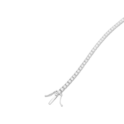 Bracelet Ligne tennis or blanc diamants. 58 Facettes 34845