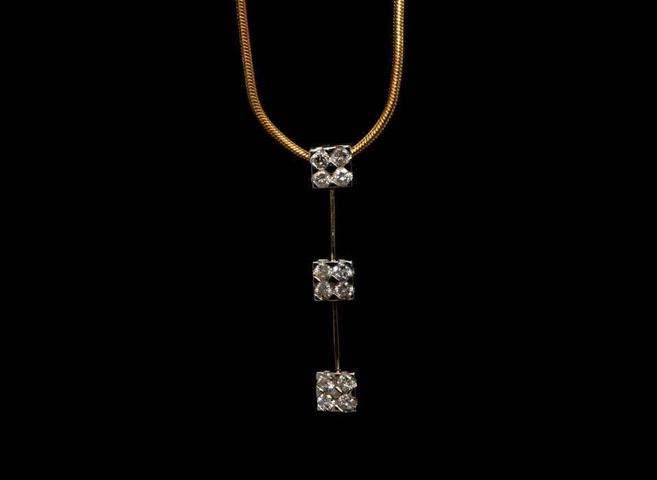 Pavé-Diamant-Halskette