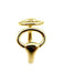 Bague 54-55 HERMES. Collection "Nausicaa", bague or jaune 18K 58 Facettes