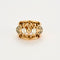 Bague 54 BAGUE RETRO OR JAUNE ET DIAMANTS 58 Facettes M8775