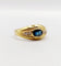 Bague 53 Bague jonc vintage or jaune, saphir et diamants 58 Facettes A06062