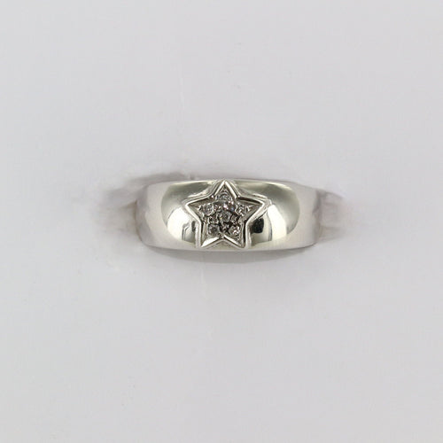 Bague Bague étoile diamants en or blanc 58 Facettes