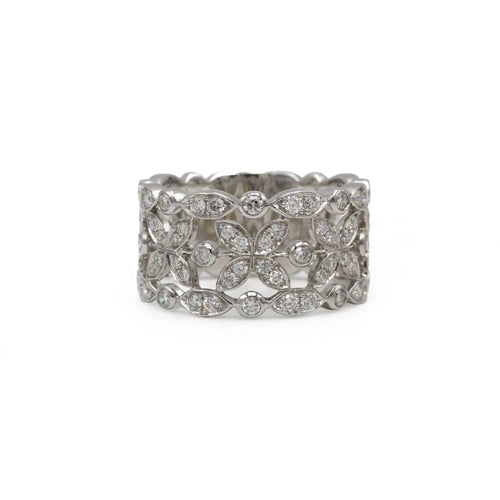Bague 49 Bague Or blanc Diamants de Rosée - DIDIER GUERIN 58 Facettes 250391R