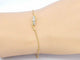 Bracelet Bracelet en or jaune avec diamants sertis en rang 58 Facettes 2361