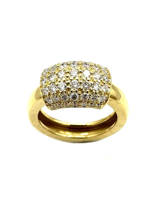 Bague 51 PIAGET. Collection "Dancer", bague or jaune 18K et diamants 58 Facettes