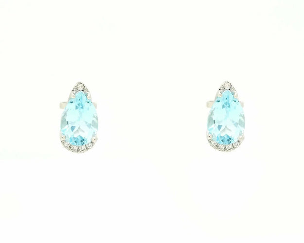 Orecchini Miluna con topazio e diamanti